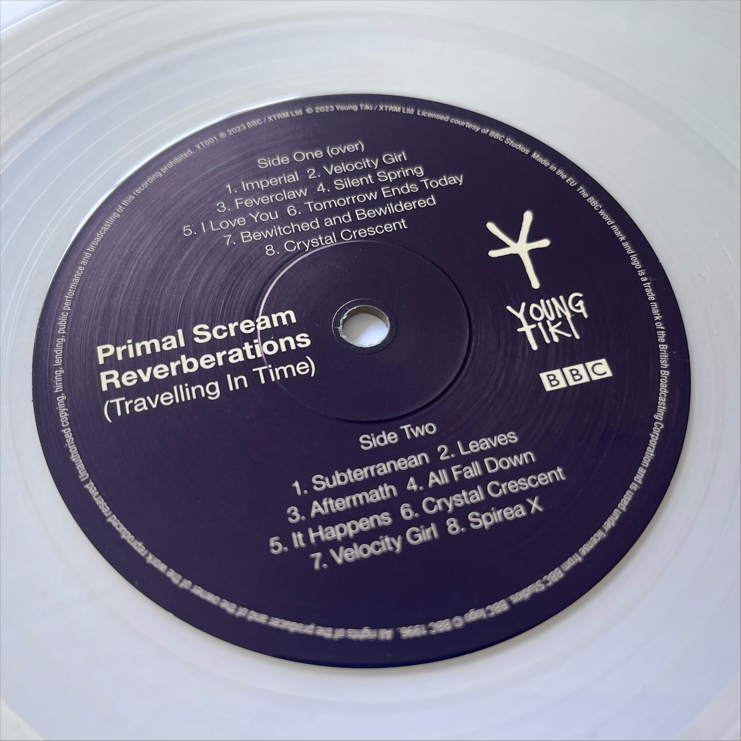 Reverberations (Travelling In Time) Limited Edition Clear Vinyl